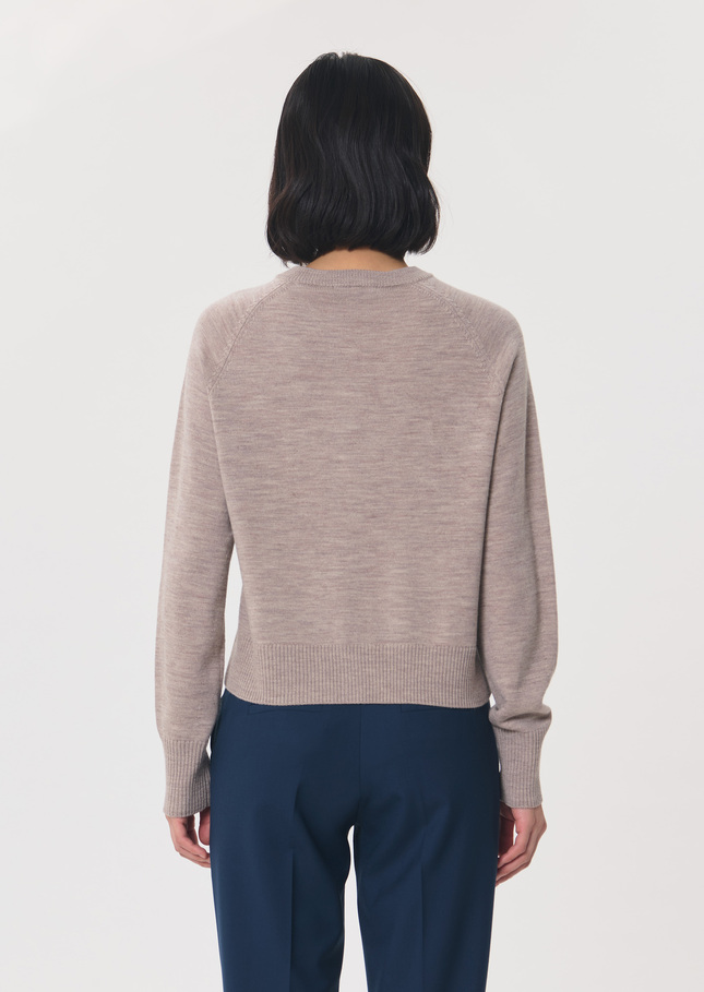 Gilet Giulia noisette col rond Noisette TARA JARMON
