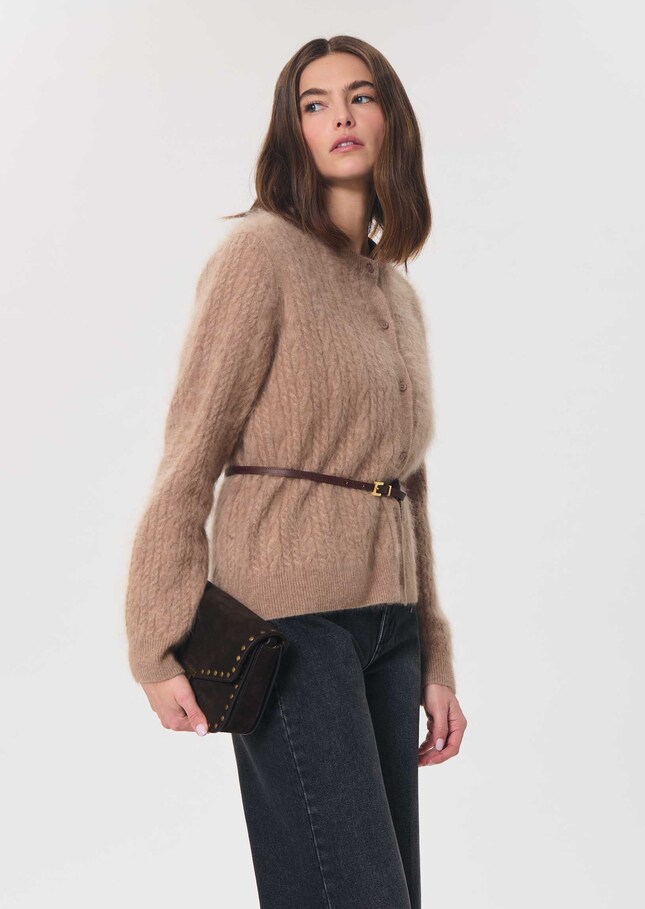 Gilet Ginette caramel col rond Caramel TARA JARMON