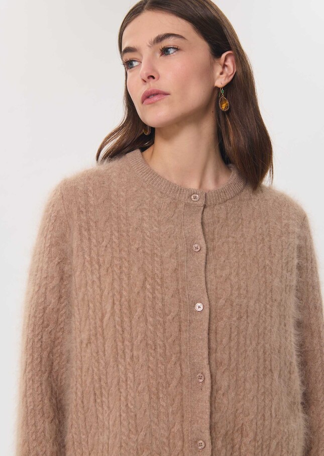 Gilet Ginette caramel col rond Caramel TARA JARMON