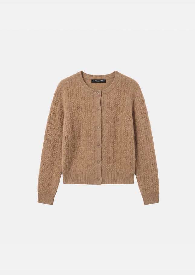 Gilet Ginette caramel col rond Caramel TARA JARMON