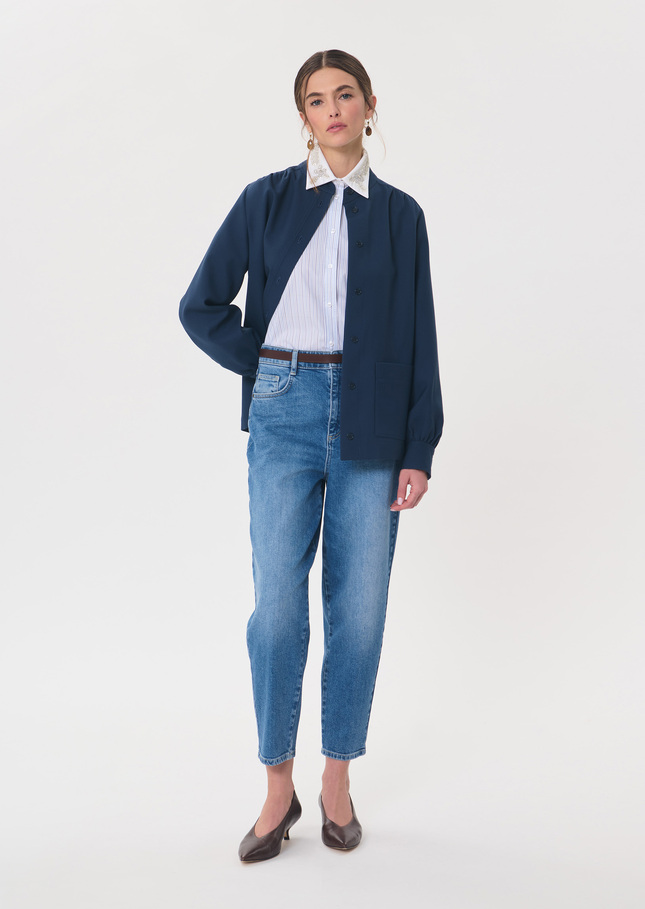 Jeans Julien bleu denim coupe droite Jean TARA JARMON