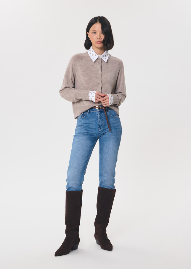 Jeans Jonas bleu denim coupe droite Jean TARA JARMON