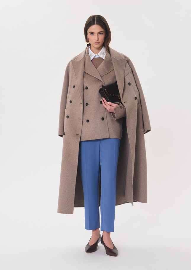 Manteau Marlo noisette croisé Noisette TARA JARMON