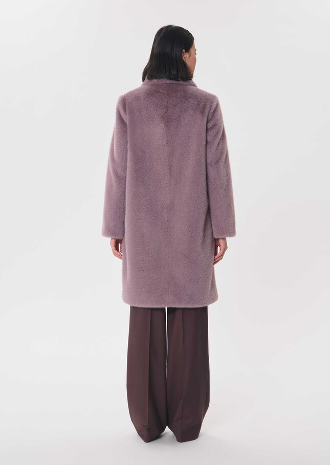 Manteau Maddison violet col rond Violet TARA JARMON
