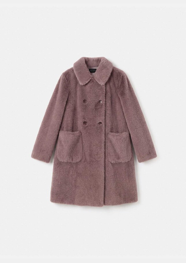 Manteau Maddison violet col rond Violet TARA JARMON