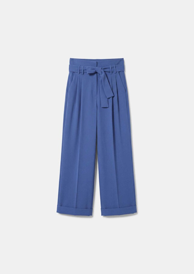 Pantalon Pia bleu denim coupe large Jean TARA JARMON