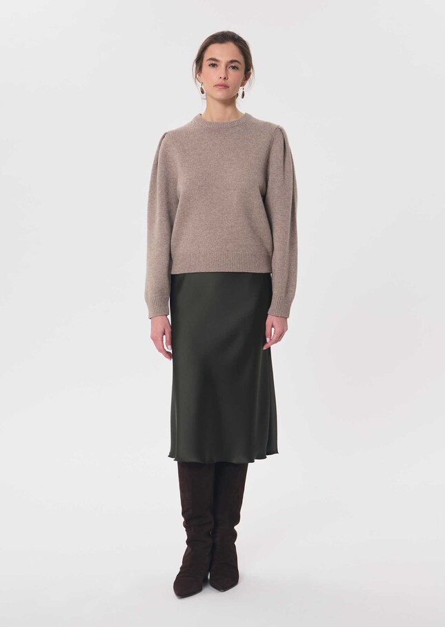 Pull Perry caramel col V Caramel TARA JARMON