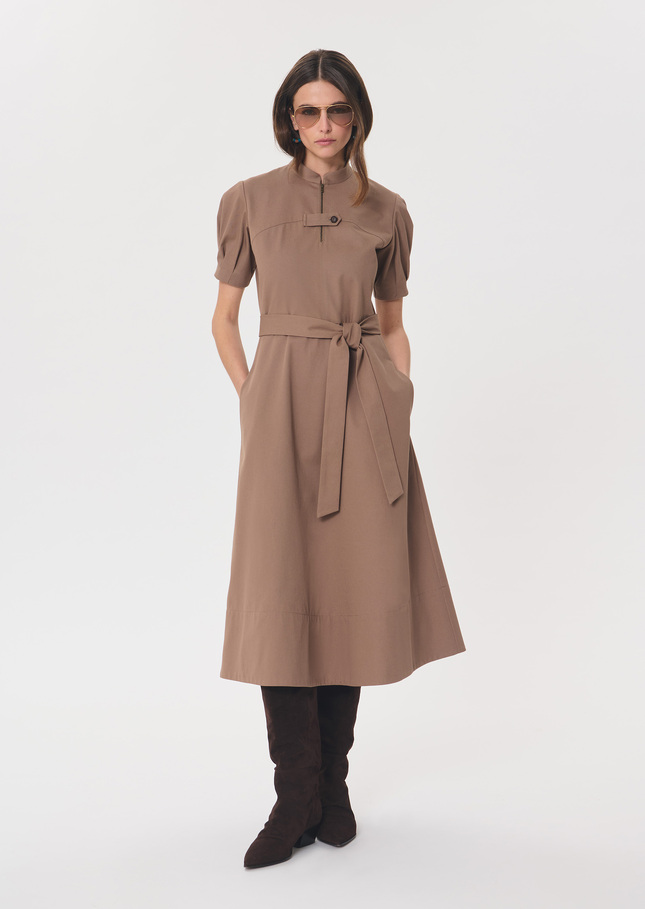 Robe Rick caramel ceinturée Caramel TARA JARMON