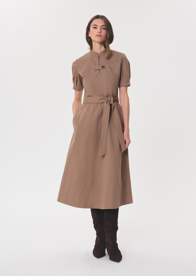 Robe Rick caramel ceinturée Caramel TARA JARMON