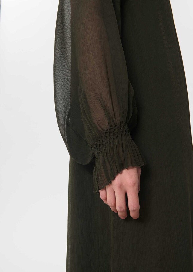 Robe Romana longue kaki fluide Kaki TARA JARMON