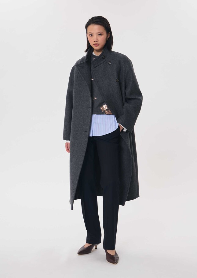Top Thelma gris chiné fleuri Gris TARA JARMON