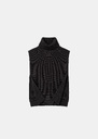 Plastron Angèle gris chiné col roulé Gris chine, Mûre, Thym TARA JARMON