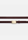 Ceinture Lison cuir figue à boucle dorée Figue, Tonka TARA JARMON