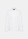 Chemise Clark blanc à poches poitrine Blanc, Bleu TARA JARMON