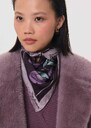 Foulard Elena soie figue à fleurs Figue TARA JARMON