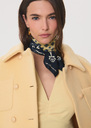 Foulard Ellie vanille à bordure imprimée Vanille TARA JARMON