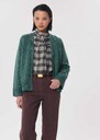 Gilet Giuliana thym boutonné à poches Gris chine, Mûre, Thym TARA JARMON