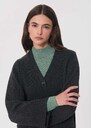 Gilet Giuliana gris chiné à poches plaquées Gris chine, Mûre, Thym TARA JARMON