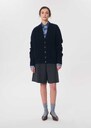 Gilet Gilou bleu nuit torsadé Gris chine, Nuit TARA JARMON