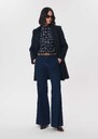 Manteau Martha bleu nuit croisé ceinturé Mûre, Nuit TARA JARMON