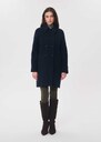 Manteau Maryline bleu nuit croisé Nuit, Vanille TARA JARMON