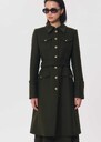 Manteau Maelline long kaki ceinturé Kaki TARA JARMON