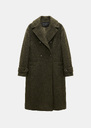 Manteau Marcelle long kaki croisé Kaki, Nuit TARA JARMON