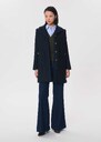 Manteau Morgane bleu nuit à poches plaquées Nuit TARA JARMON
