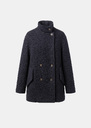 Manteau Mathis bleu nuit à col montant Nuit TARA JARMON