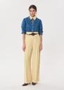 Pantalon Pia vanille coupe large Jean, Mûre, Vanille TARA JARMON