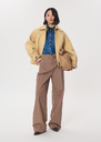 Pantalon Perina caramel coupe large Caramel TARA JARMON