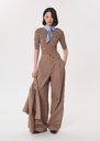 Pull Polly caramel manches courtes Caramel TARA JARMON