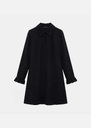 Robe Roline noir à col chemise Mûre, Noir, Nuit TARA JARMON