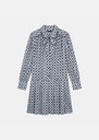 Robe Ravella nuage col lavallière Nuage TARA JARMON