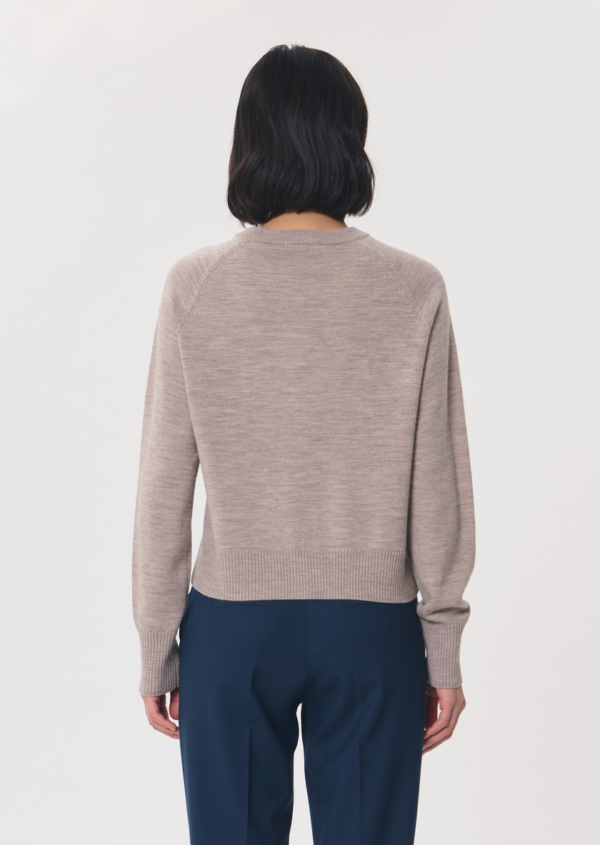 Gilet Giulia noisette col rond Noisette TARA JARMON