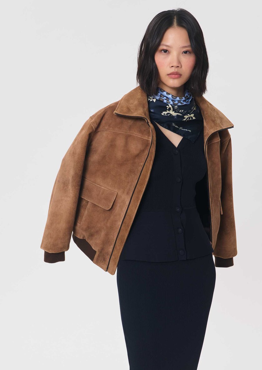 Gilet Gisela bleu nuit à basque Nuit TARA JARMON