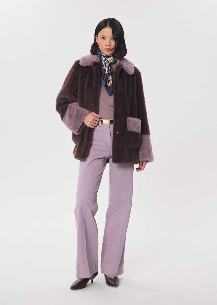 Jeans Jerome violet coupe évasée Violet TARA JARMON