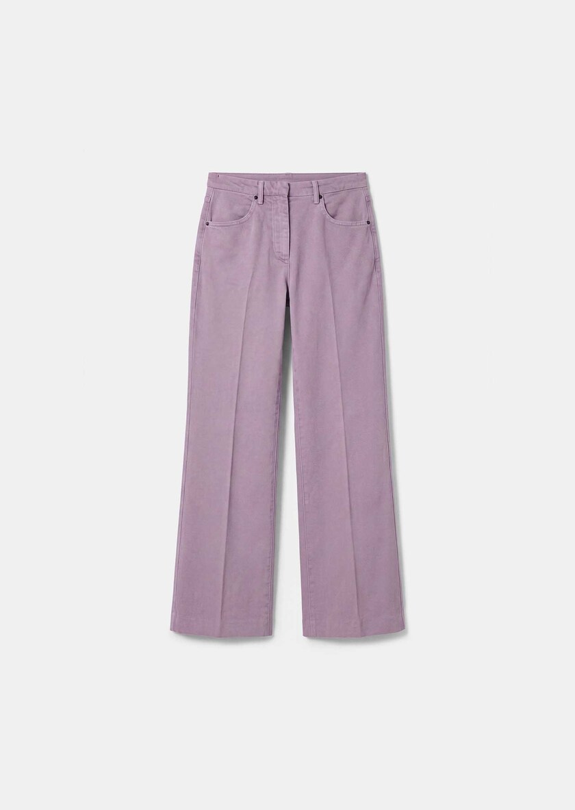 Jeans Jerome violet coupe évasée Violet TARA JARMON