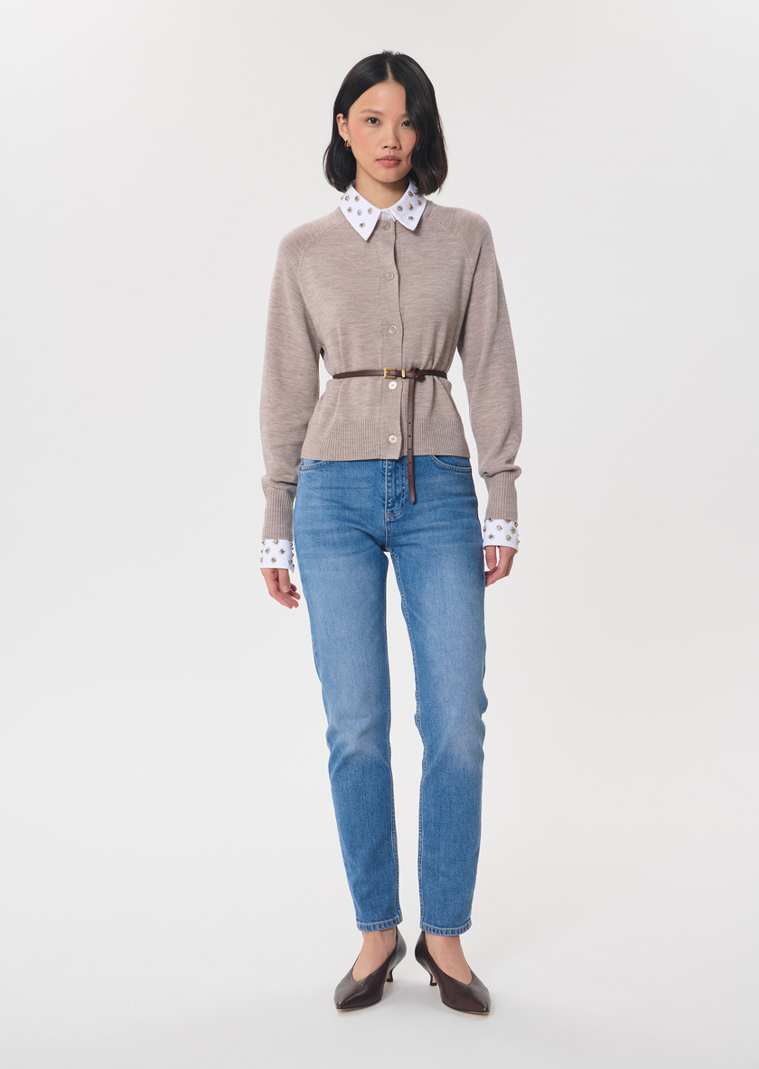 Jeans Jonas bleu denim coupe droite Jean TARA JARMON