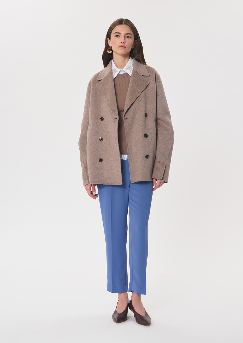 Manteau Marlo noisette croisé Noisette TARA JARMON