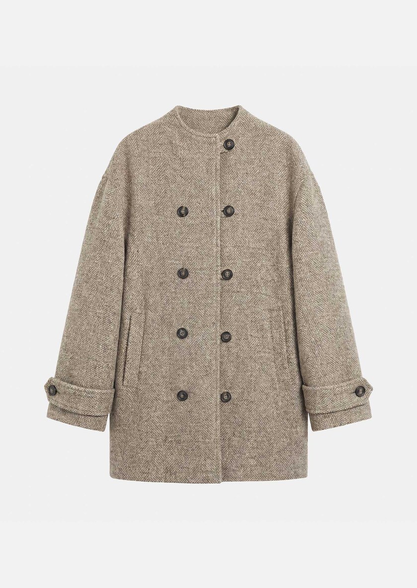 Manteau Maurice violet croisé Violet TARA JARMON
