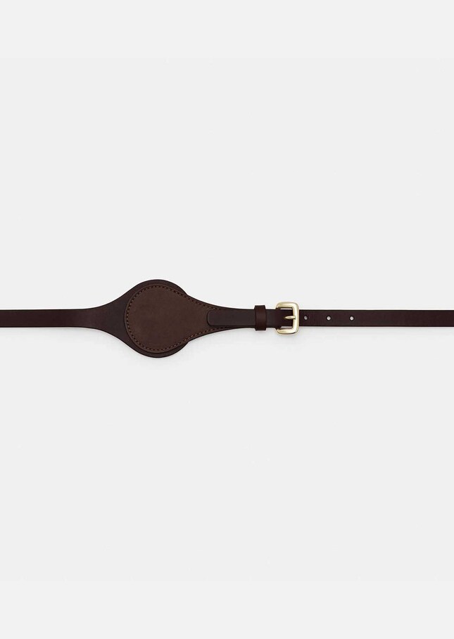 Ceinture Lou cuir tonka à médaillon Tonka TARA JARMON