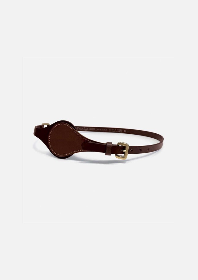 Ceinture Lou cuir tonka à médaillon Tonka TARA JARMON