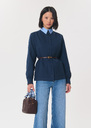 Veste Veronica denim à poches plaquées Jean TARA JARMON