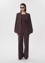 Pantalon Pia tonka à ceinture nouée Gris, Nuit, Tonka TARA JARMON