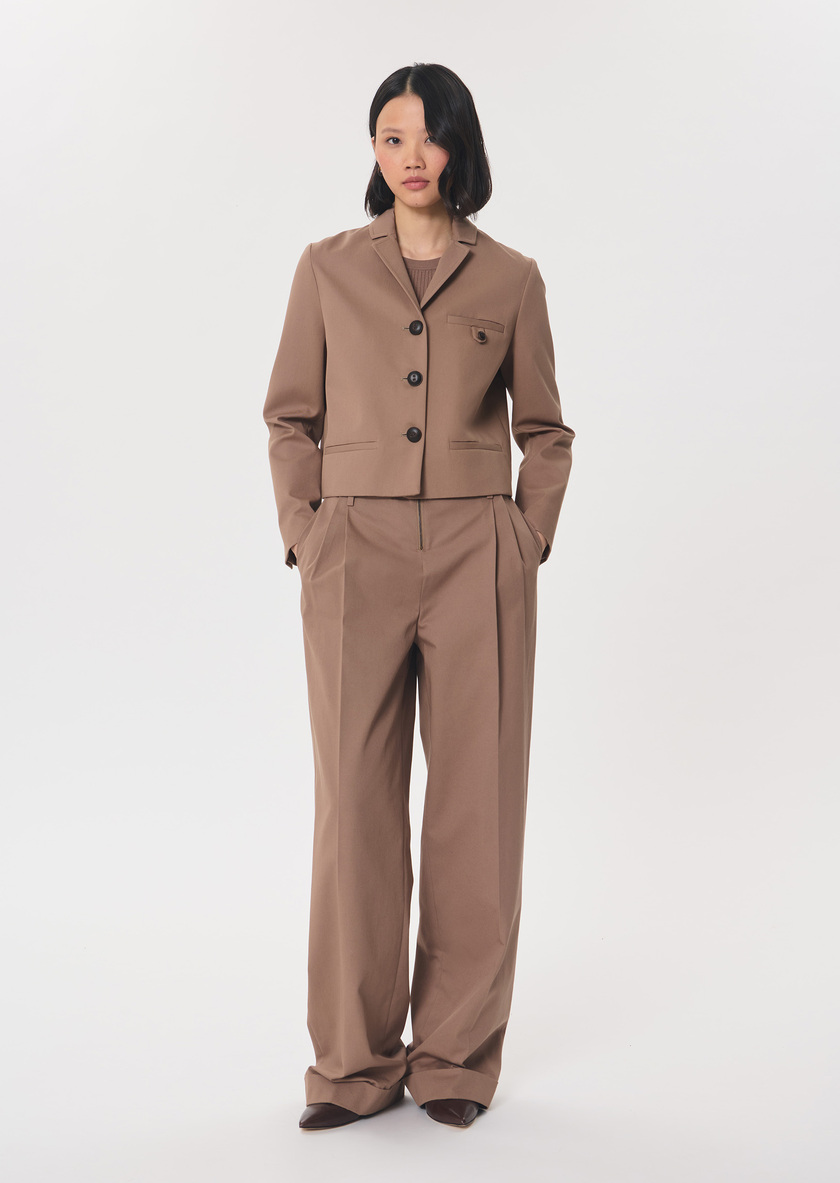 Veste Vittorio caramel courte col tailleur Caramel TARA JARMON