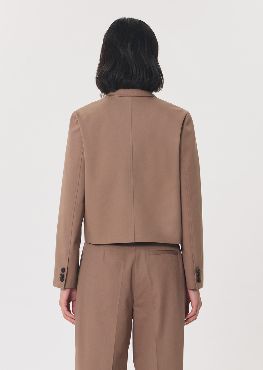 Veste Vittorio caramel courte col tailleur Caramel TARA JARMON
