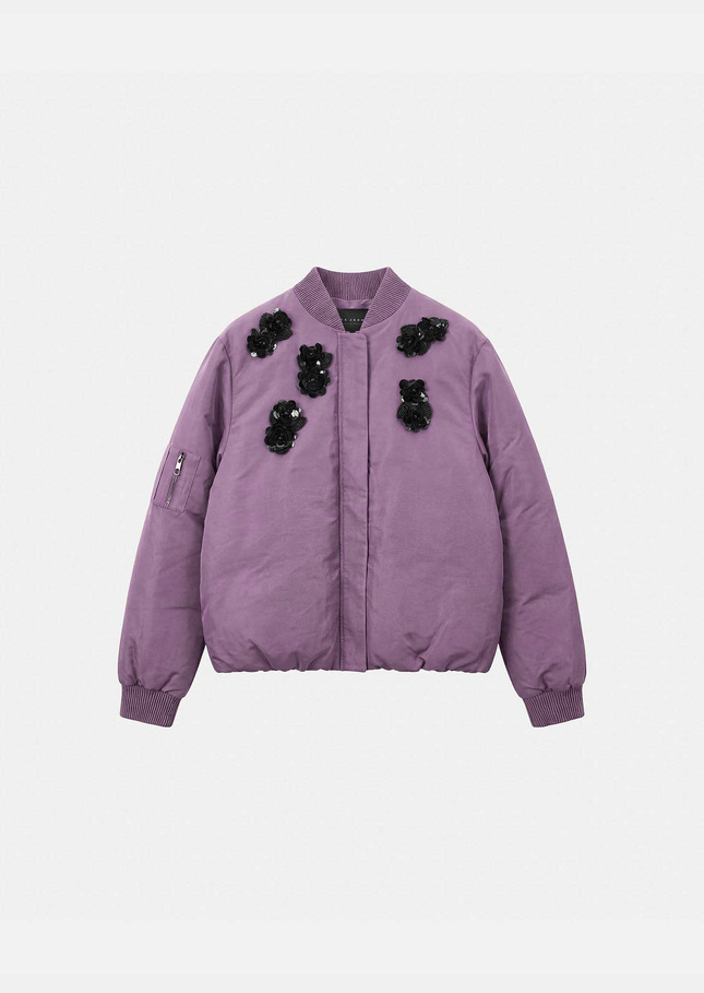 Blouson Bérénice pourpre à fleurs brodées Pourpre TARA JARMON