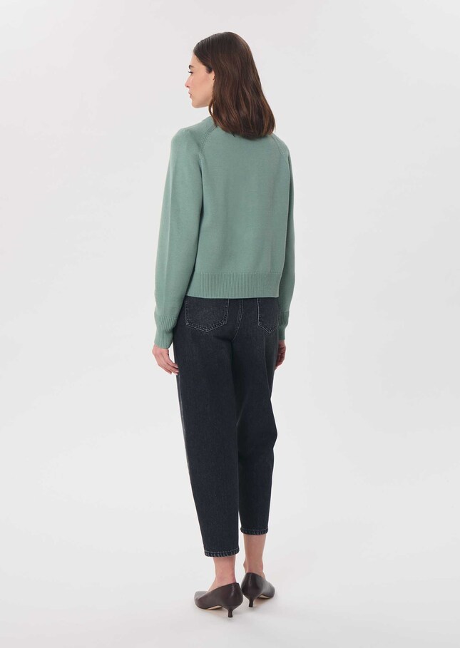 Gilet Giulia céladon col rond Céladon TARA JARMON