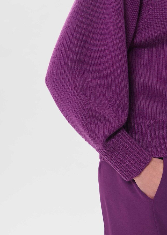 Pull Pollyn mûre col rond Mûre TARA JARMON